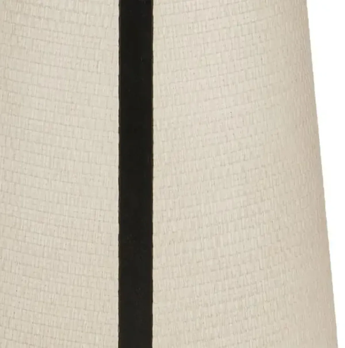 Deanna Raffia Entry Table - Ivory/Black - Currey & Company