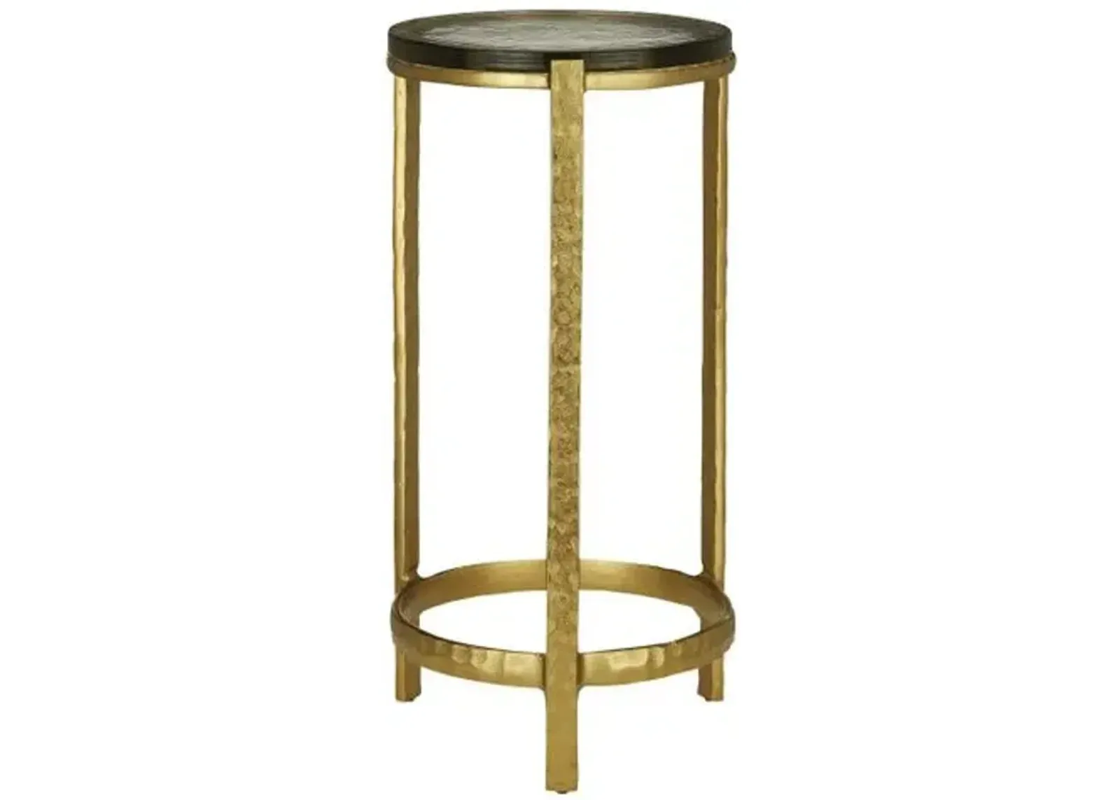 Acea Cast Glass Drinks Table - Currey & Company - Gold