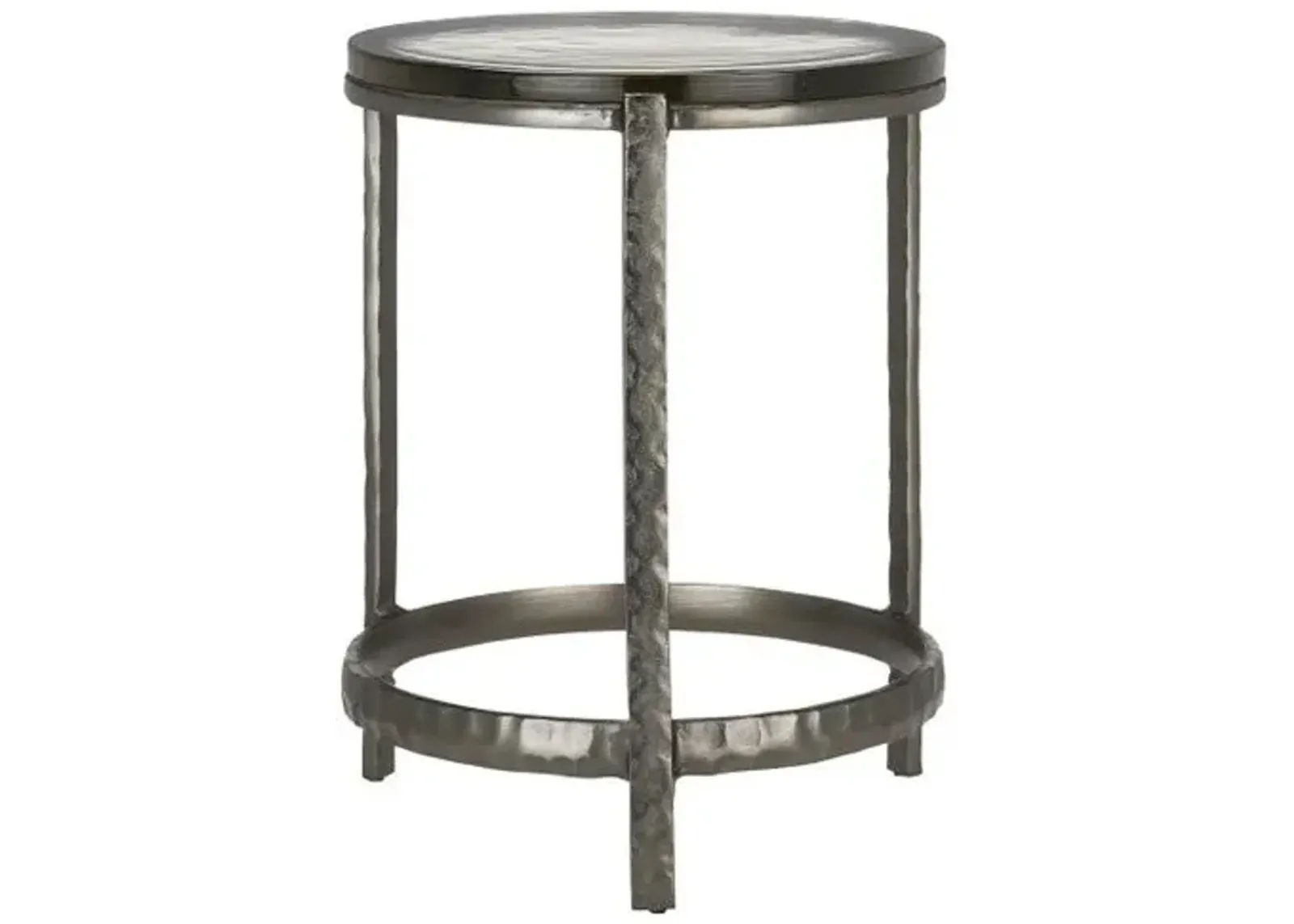 Acea Cast Glass Accent Table - Currey & Company - Gray - 18.5Hx15D in