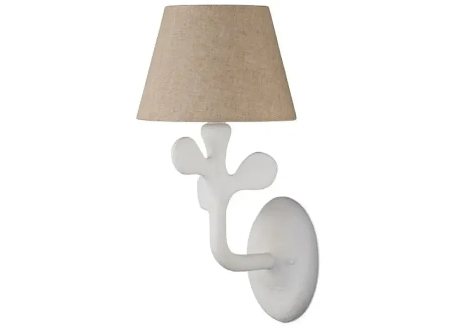 Charny Wall Sconce - Gesso White - Currey & Company