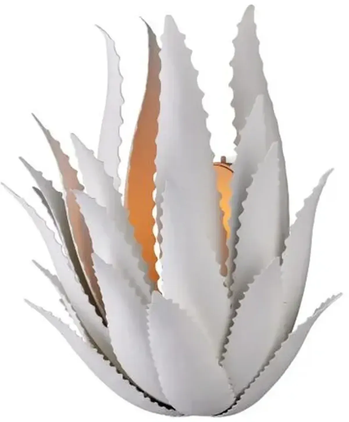 Agave Wall Sconce - Gesso White - Currey & Company