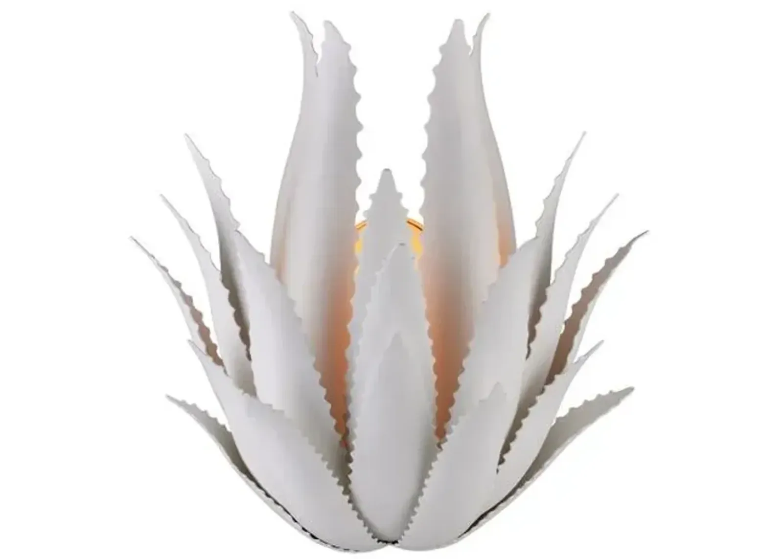 Agave Wall Sconce - Gesso White - Currey & Company