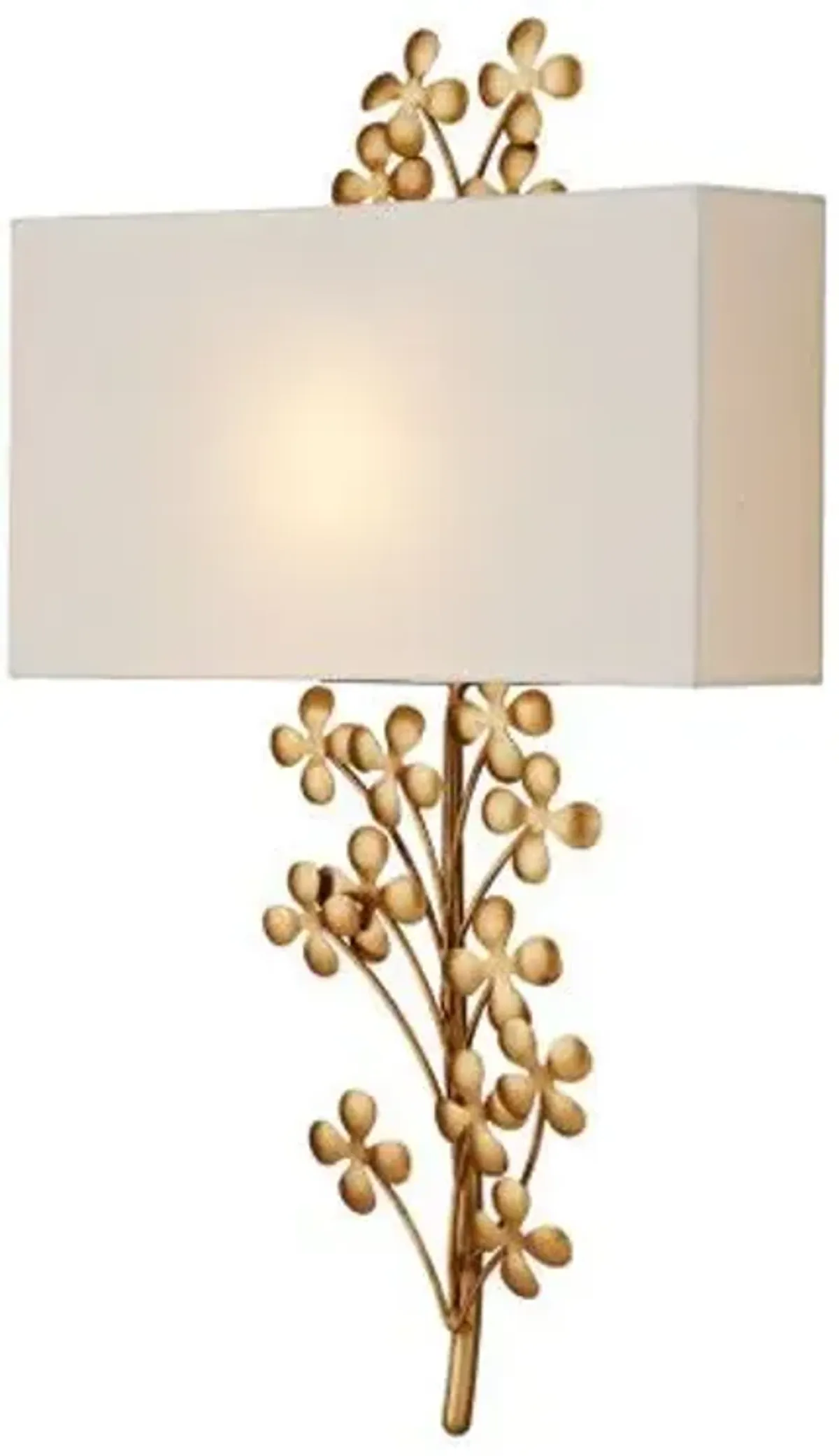 Cloverfield Wall Sconce - Gold - Currey & Company