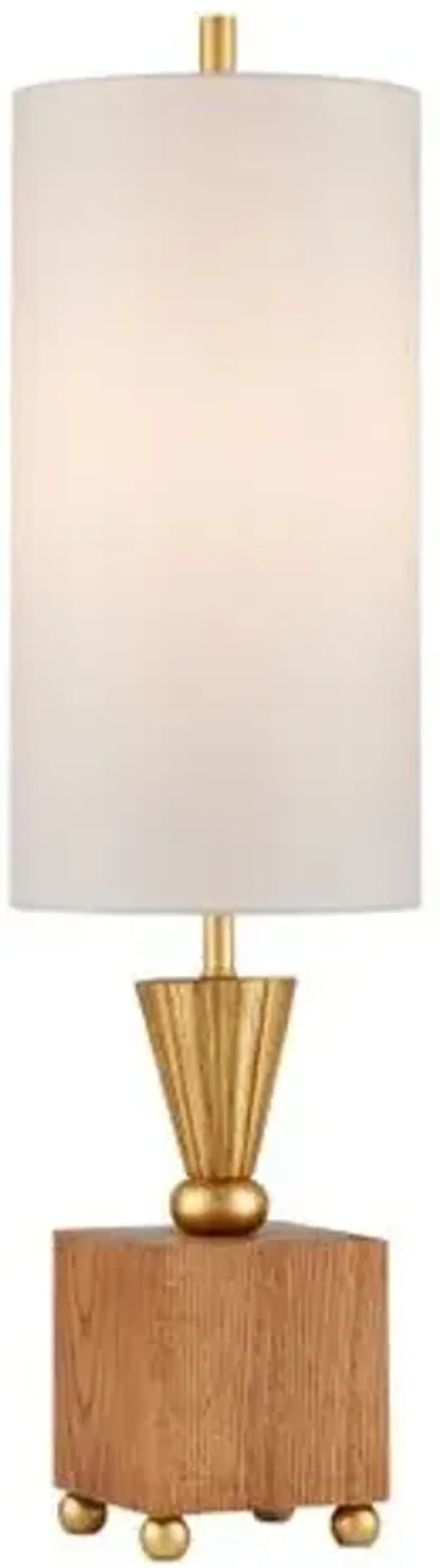 Ballyfin Plug-in Table Lamp - Classic Honey/Gold - Currey & Company - Brown