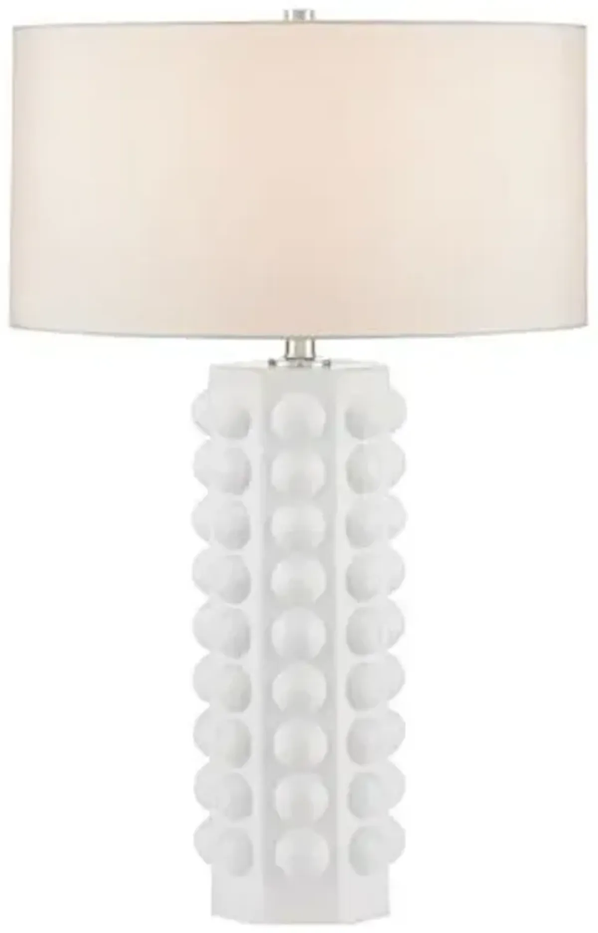 Cassandra Plug-in Table Lamp - Currey & Company - White