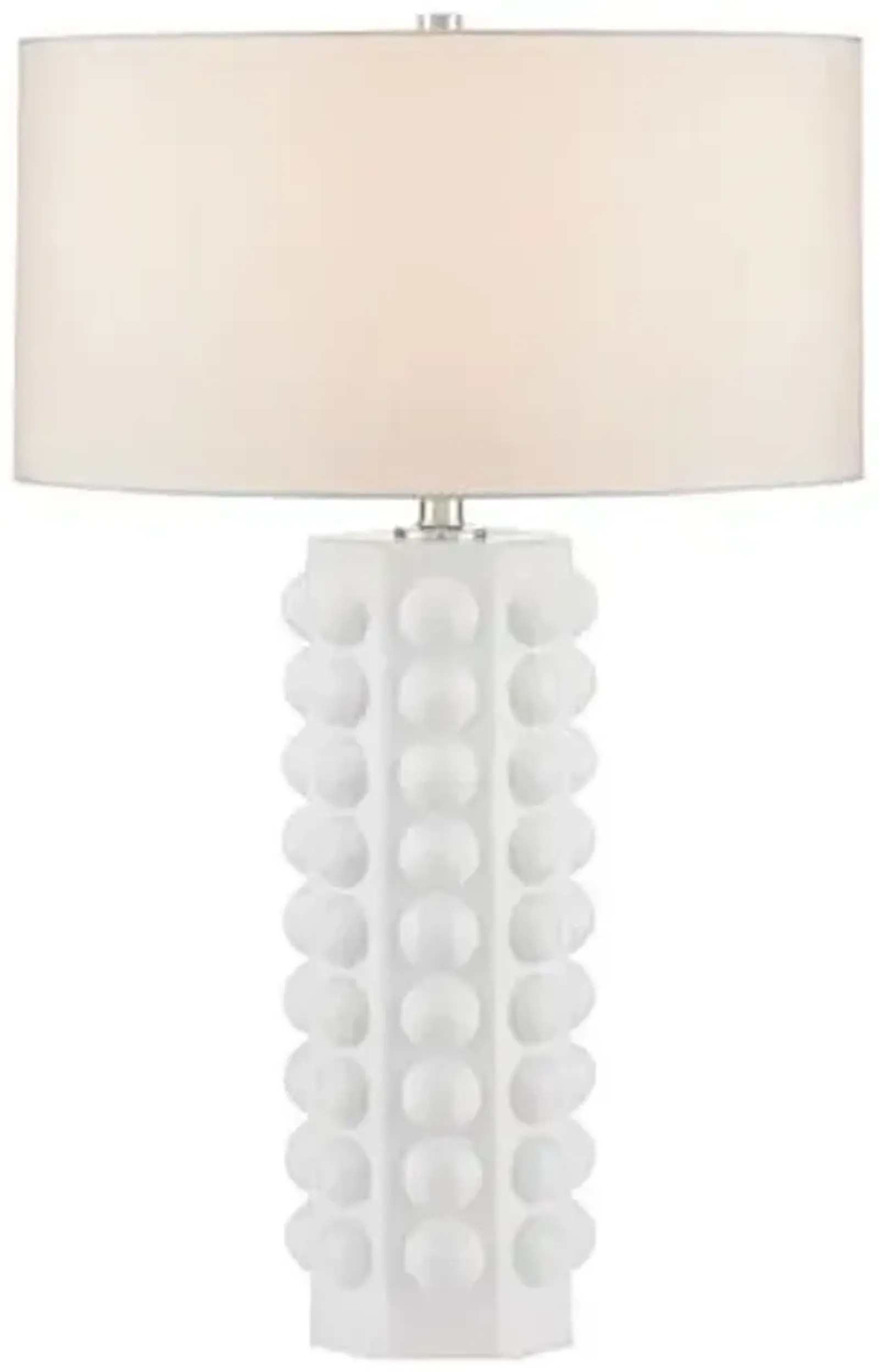 Cassandra Table Lamp - Currey & Company - White