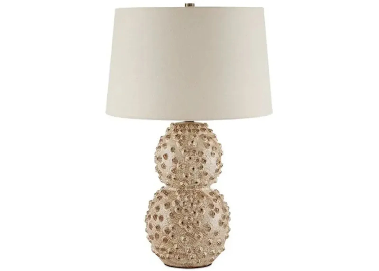 Barnacle Table Lamp - Ivory/Brown - Currey & Company