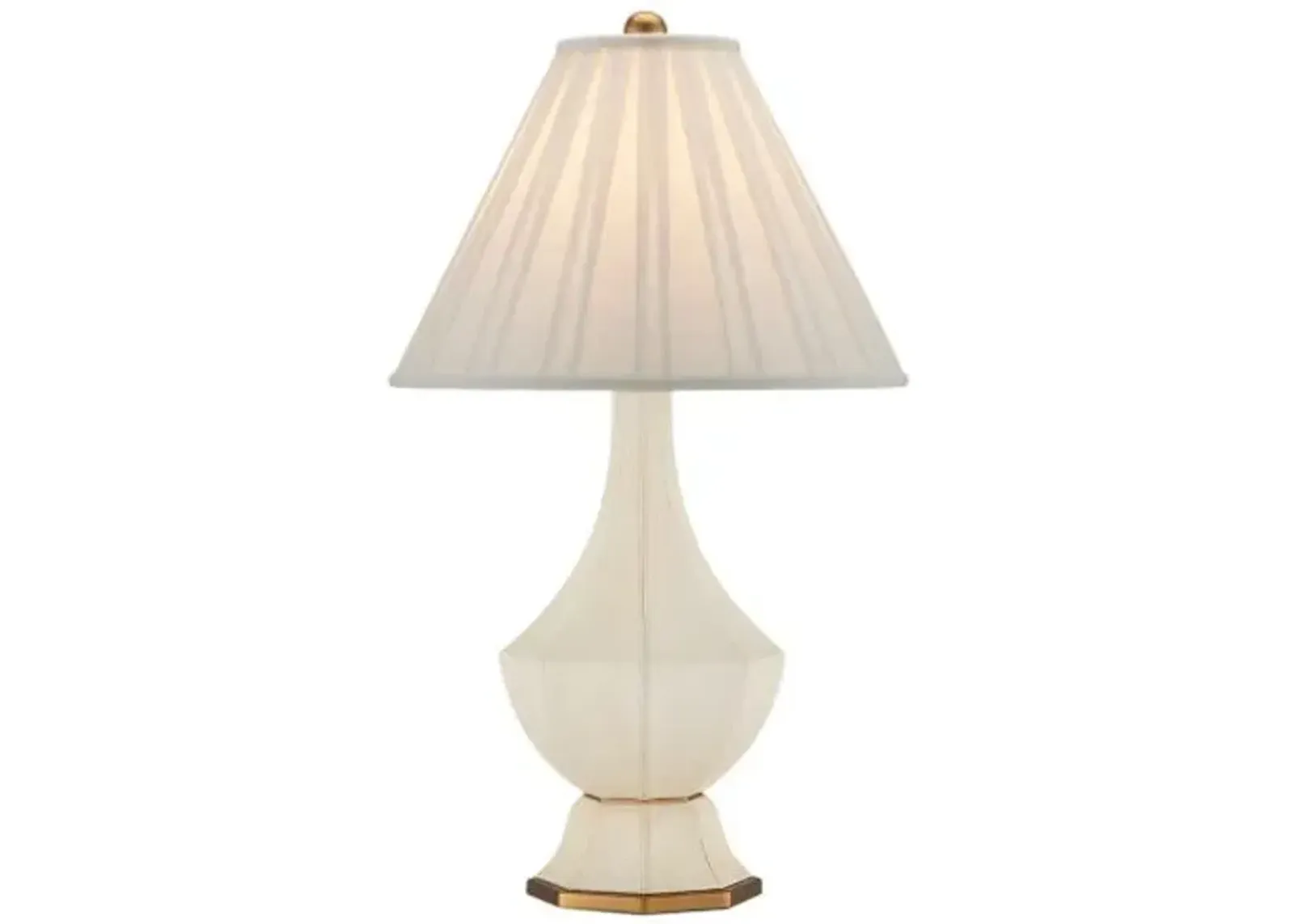 Musetta Table Lamp - Beige/Antique Brass - Currey & Company