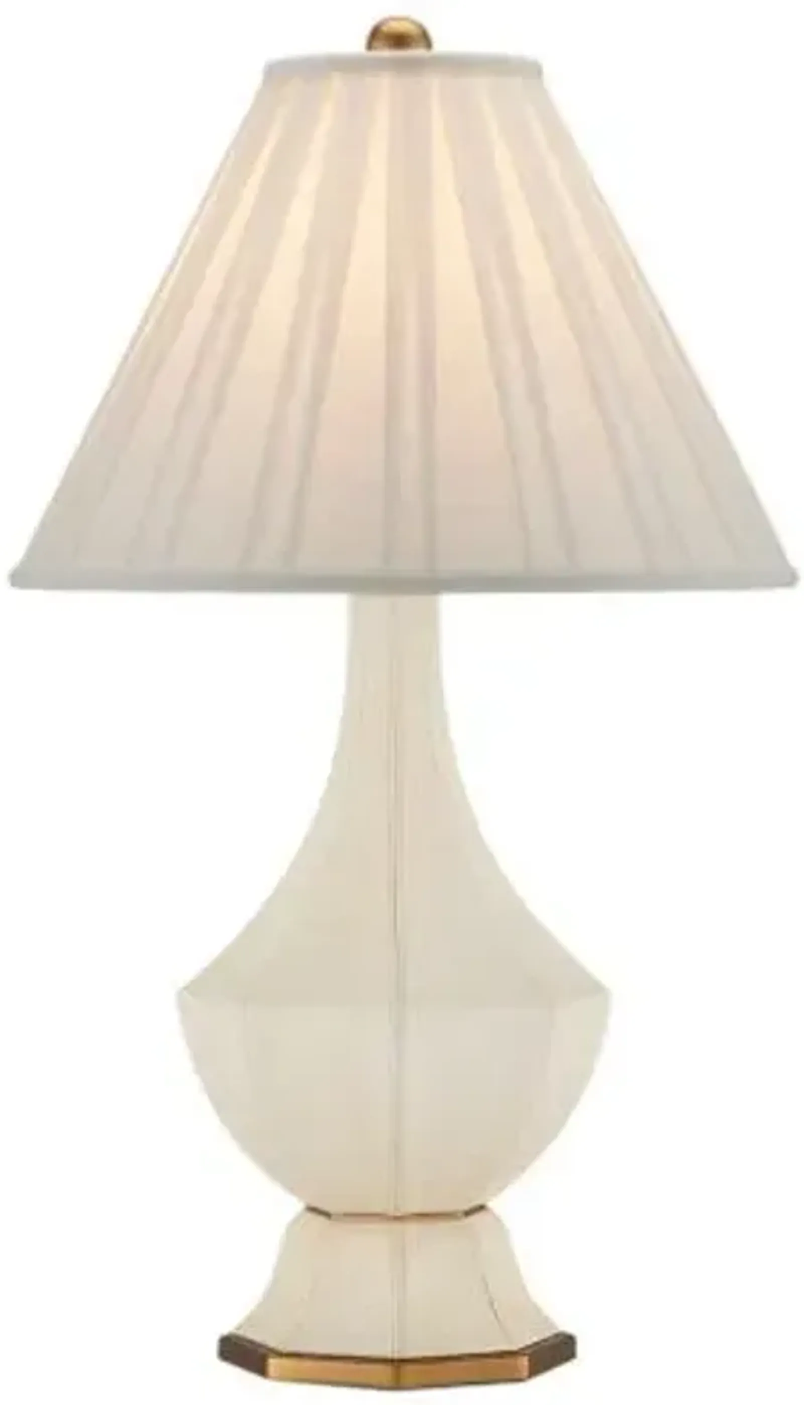 Musetta Table Lamp - Beige/Antique Brass - Currey & Company