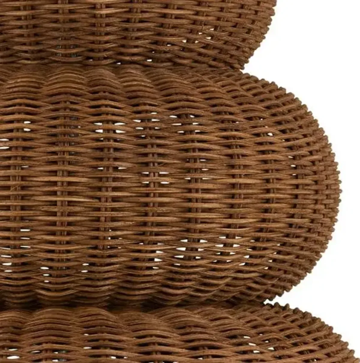 Mabrouka Rattan Table Lamp - Dark Brown - Currey & Company