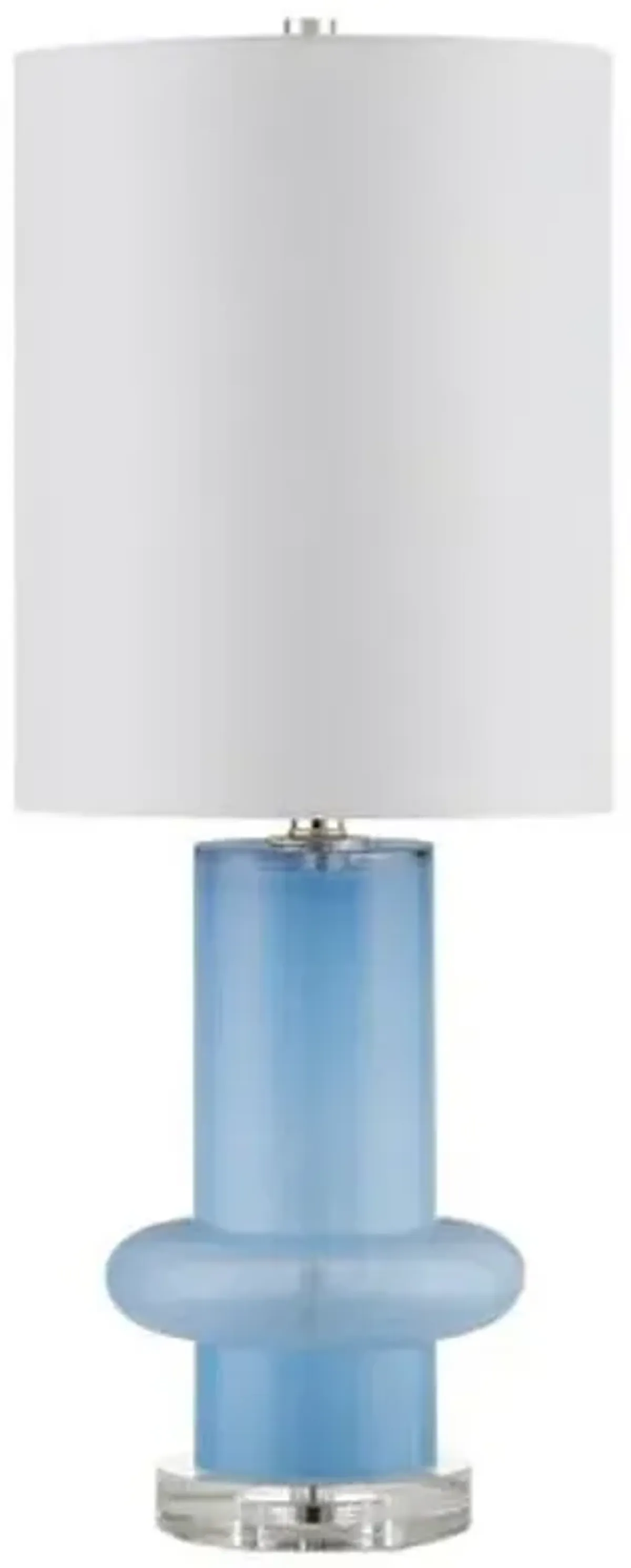 Aquaviva Plug-in Glass Table Lamp - Blue - Currey & Company