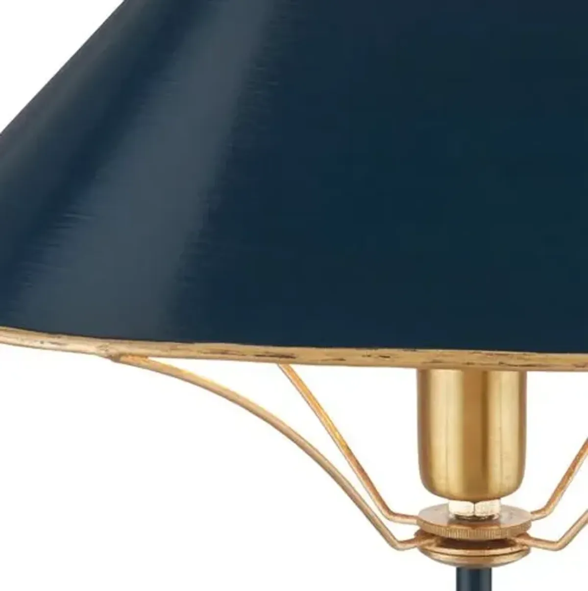 Daphne Table Lamp - Navy/Gold - Currey & Company - Blue