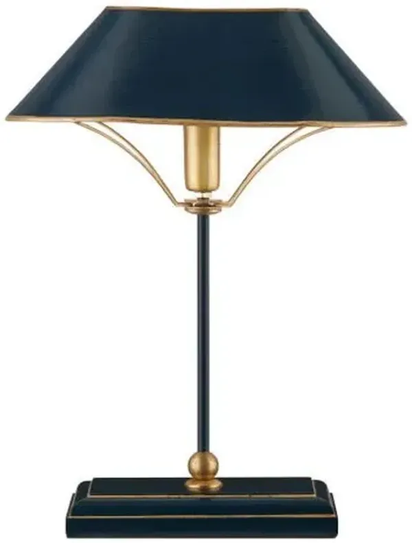 Daphne Table Lamp - Currey & Company - Blue