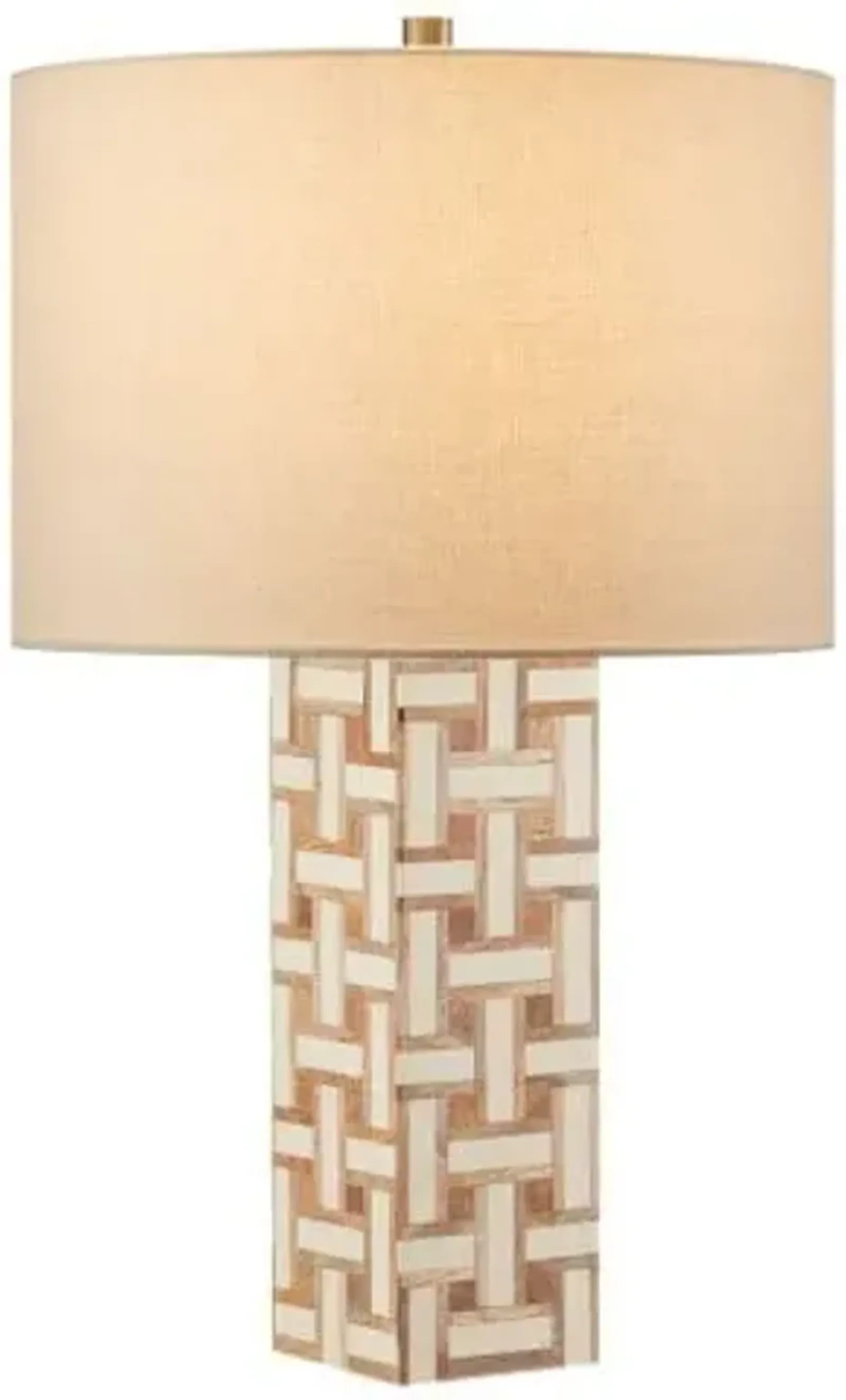 Aarna Wood Table Lamp - Currey & Company - Ivory