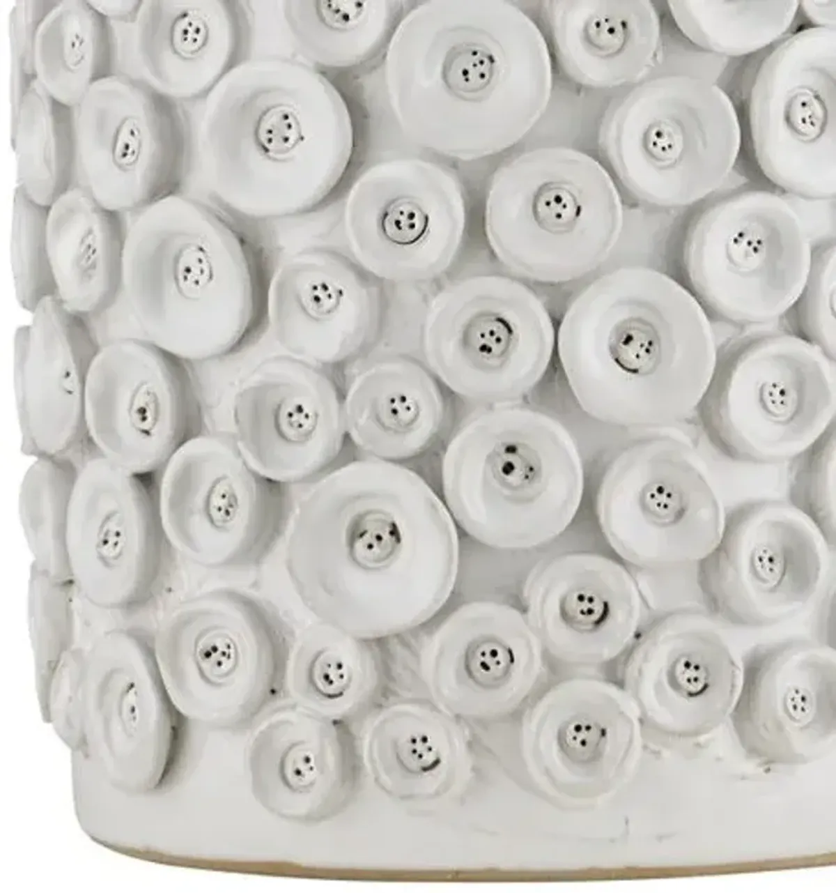 Buttons Table Lamp - Gloss White - Currey & Company