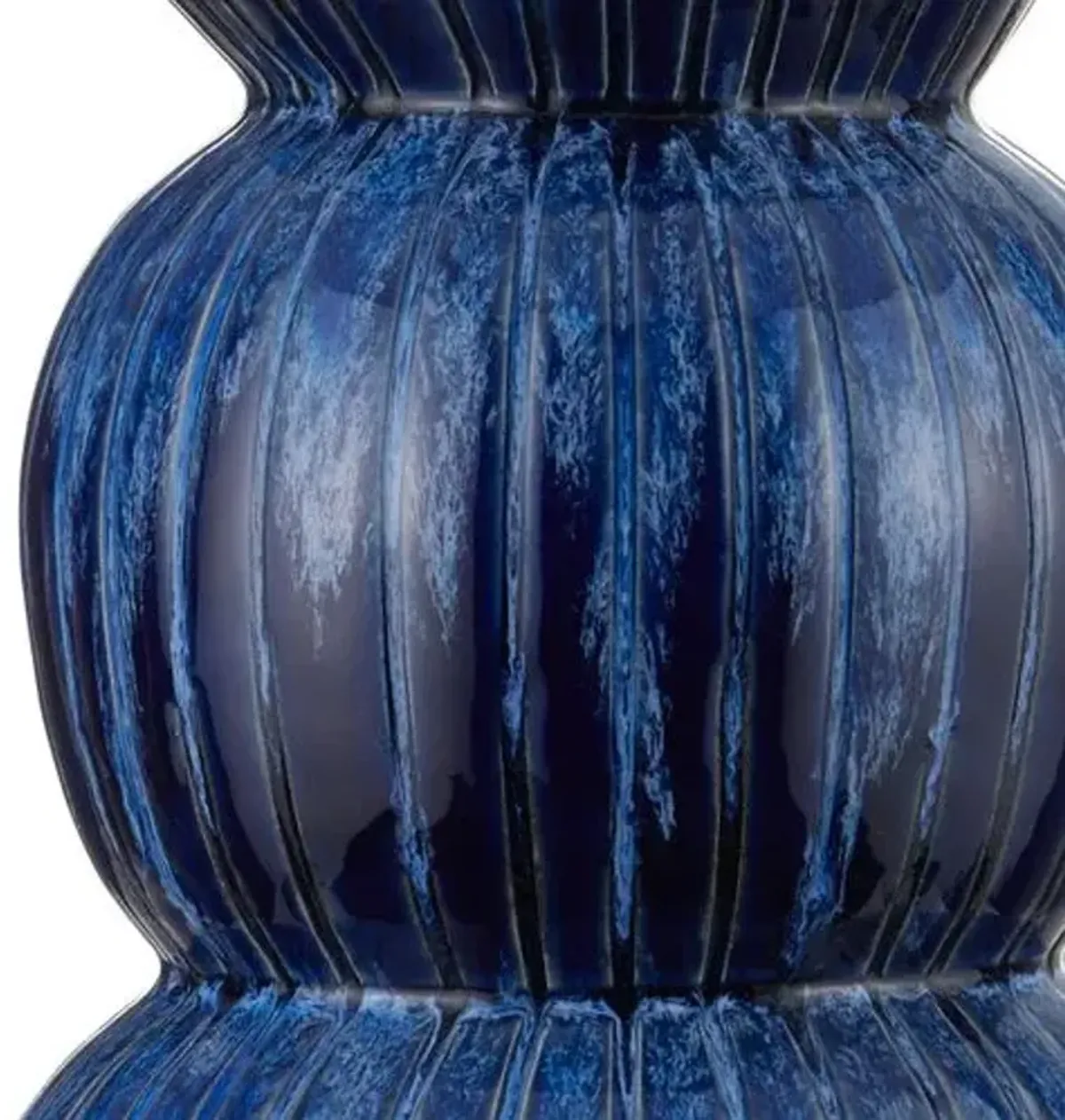 Salacia Table Lamp - Satin Blue - Currey & Company