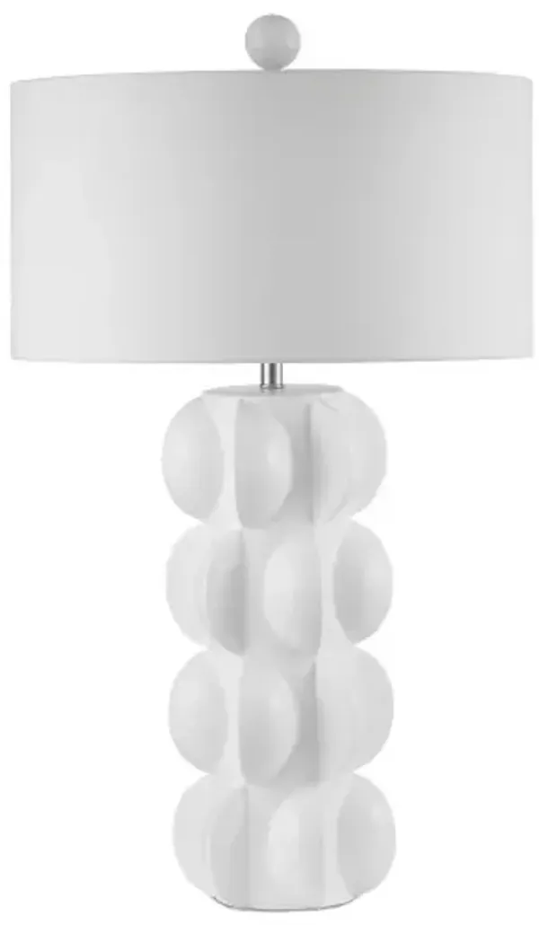 Salizzole Table Lamp - White Satin - Currey & Company