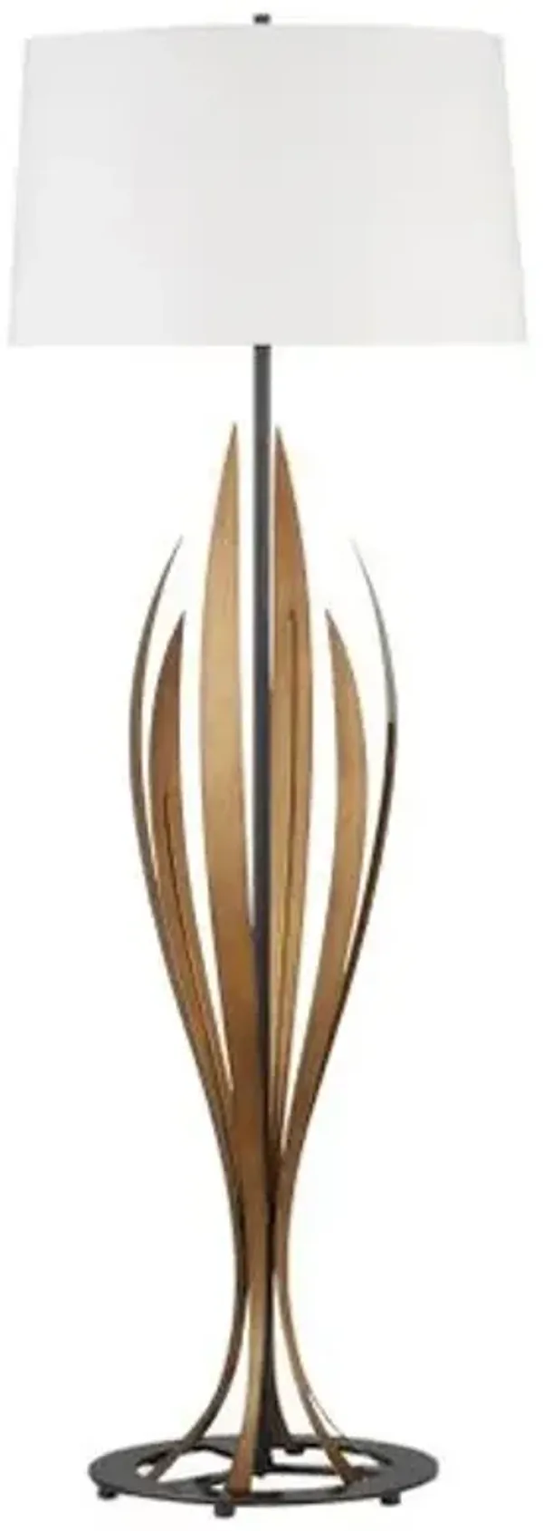 Neilos Floor Lamp - Antique Brass/Oil Rubbed Bronze - Currey & Company