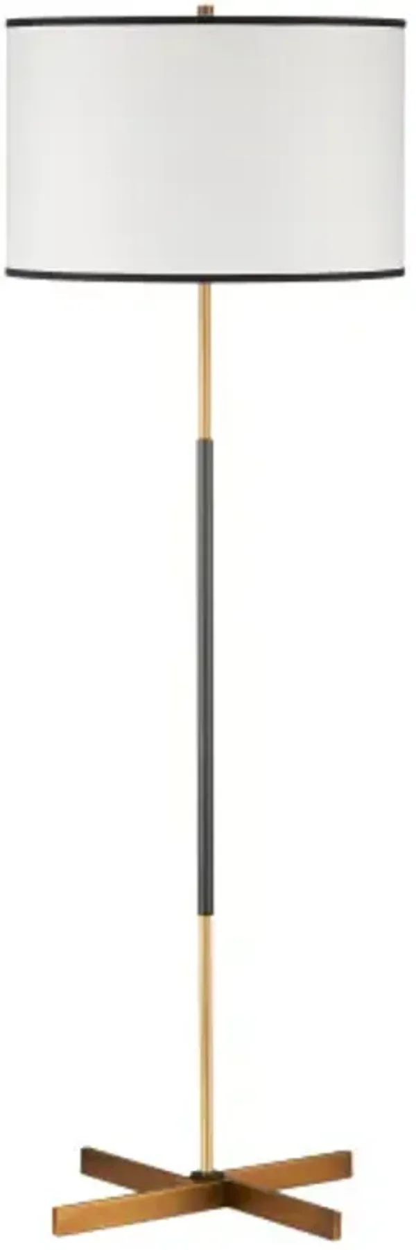 Willoughby Floor Lamp - Brass/Oil Rubbed Bronze - Currey & Company