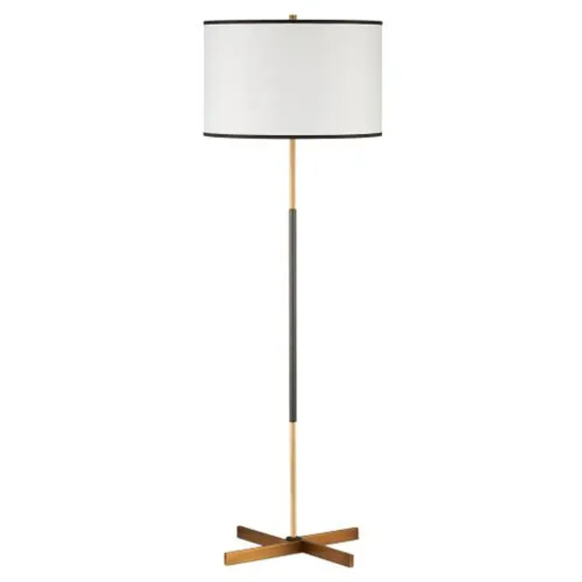 Willoughby Plug-in Floor Lamp - Brass/Oil Rubbed Bronze - Currey & Company