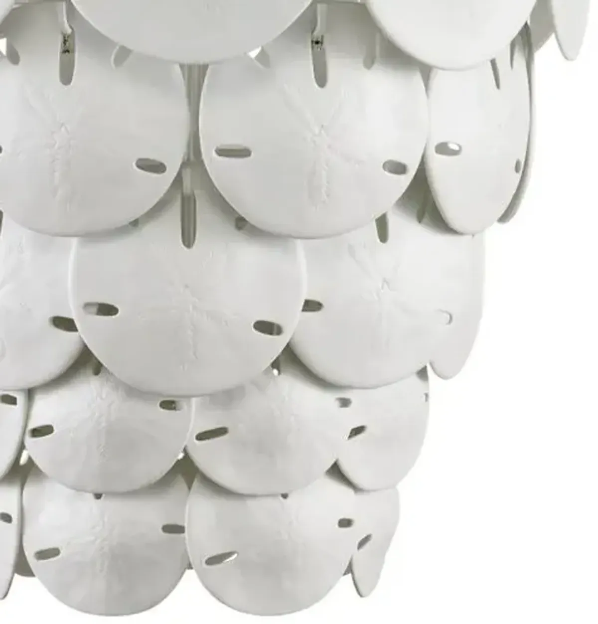 Tulum Large Chandelier - White/Sugar White - Currey & Company