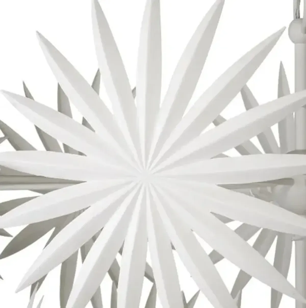 Bismarkia Chandelier - Gesso White - Currey & Company