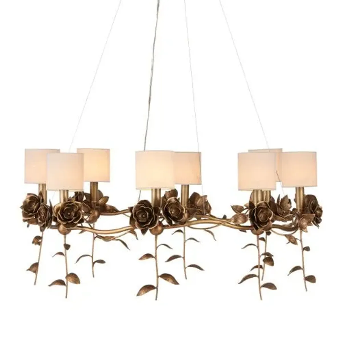 Rosabel Chandelier - Antique Brass - Currey & Company - Gold