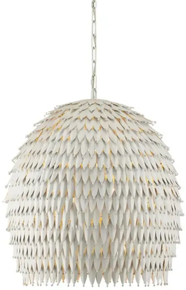 Overlay Pendant - White - Currey & Company
