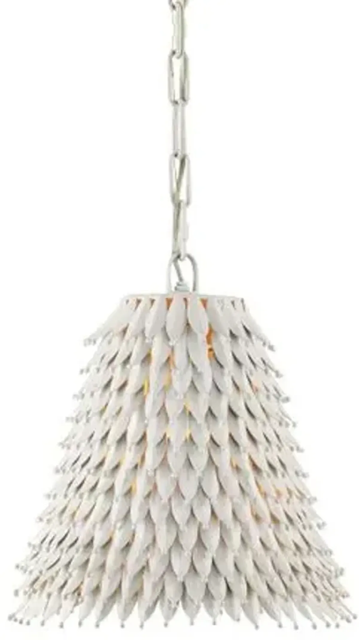 Overlay Pendant - White - Currey & Company