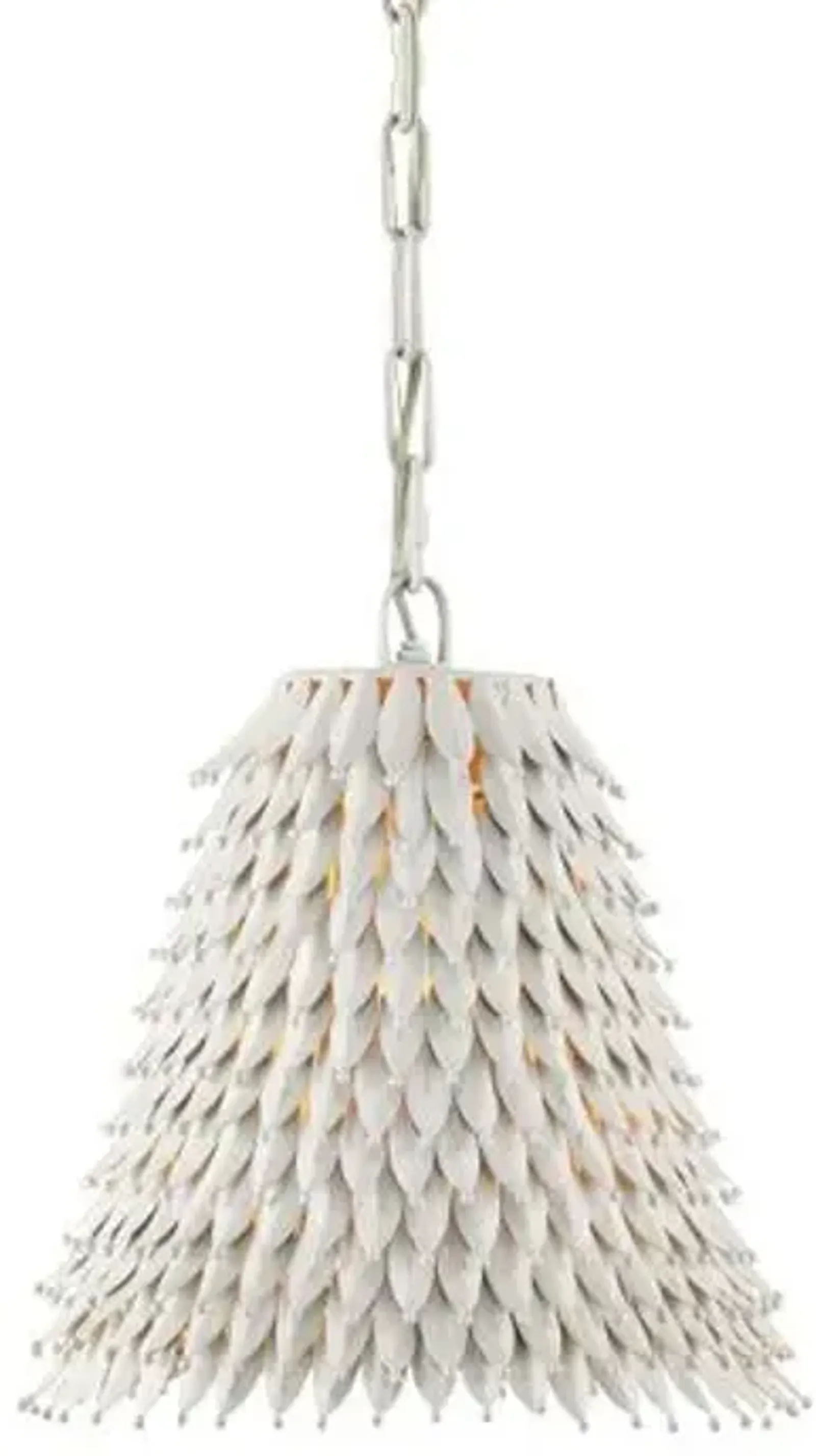 Overlay Pendant - White - Currey & Company