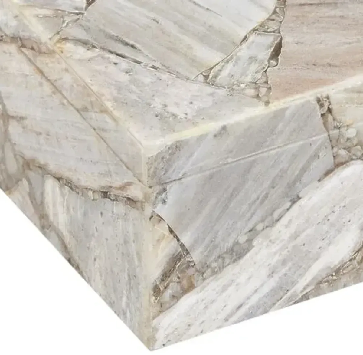 Jossa Aventurine Box - Natural - Currey & Company - Ivory