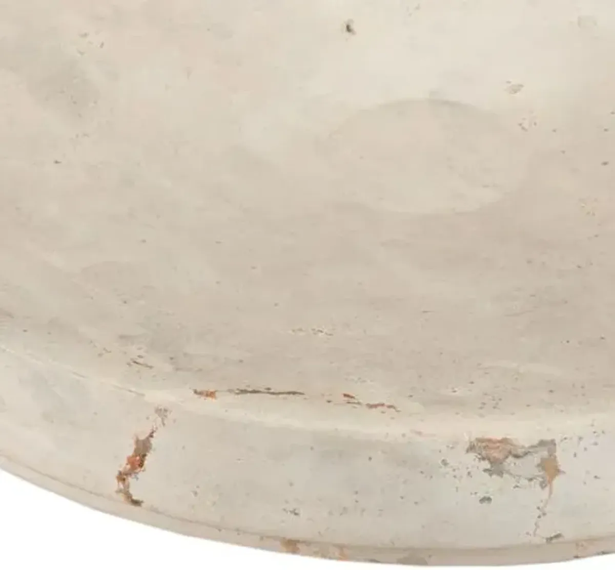 Set of 2 Grecco Marble Low Bowls - Natural - Currey & Company - Ivory