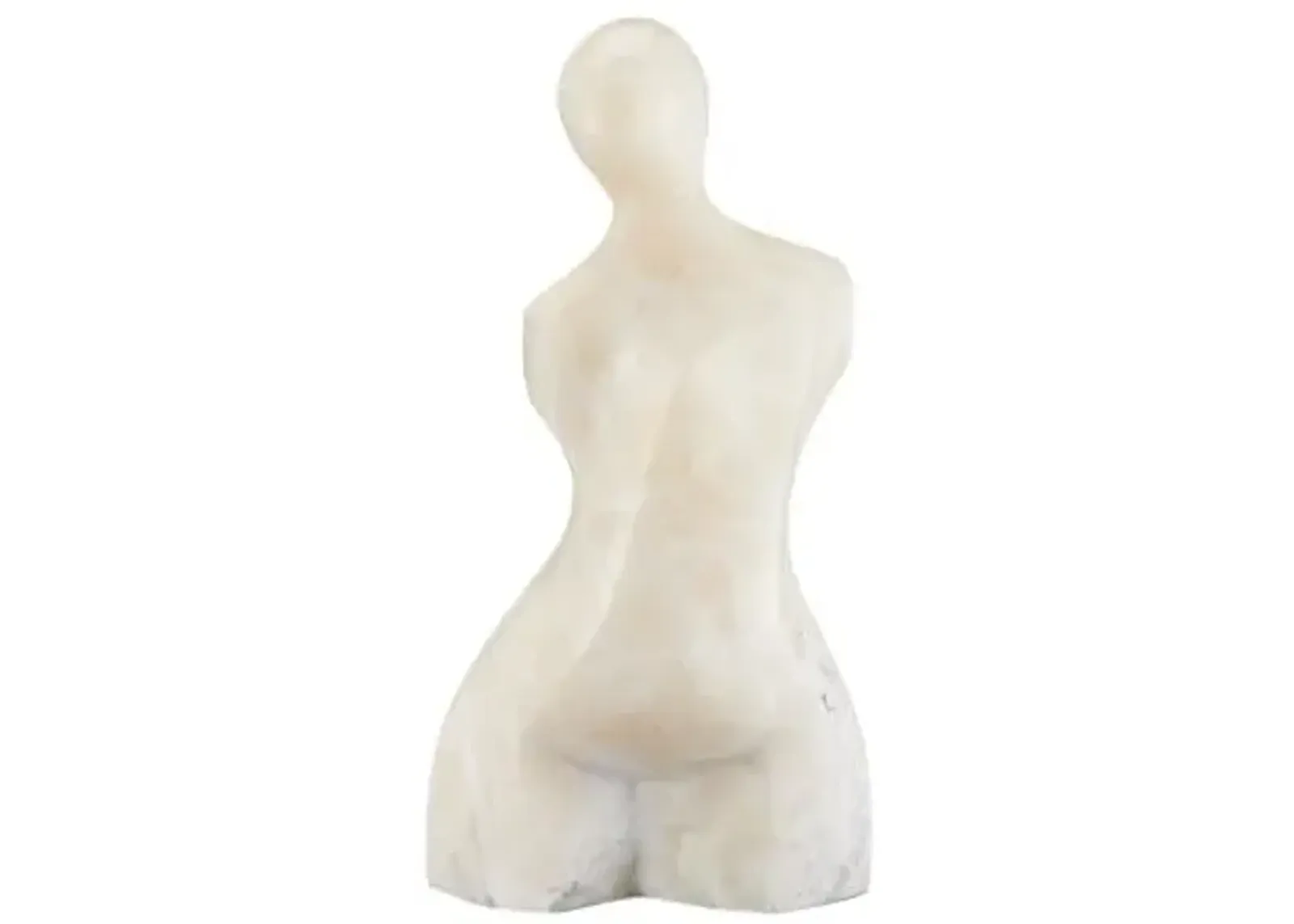 Giada Onyx Bust Sculpture - Natural - Currey & Company - Ivory