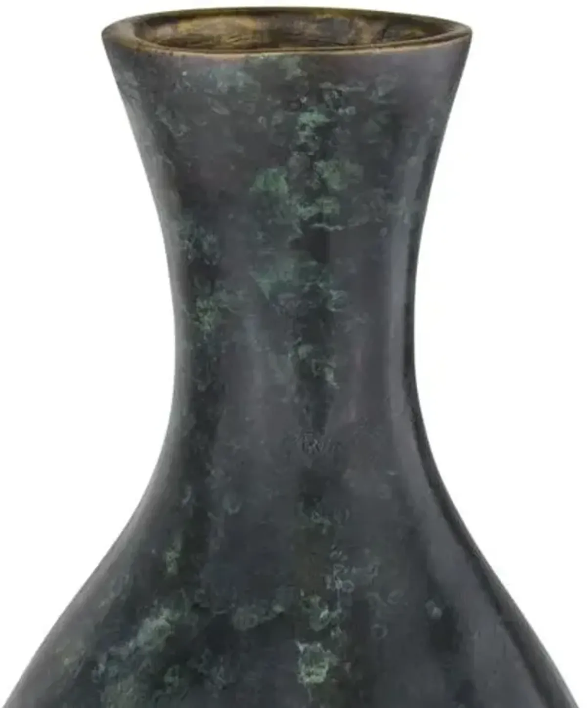 Luganzo Vase - Jade Green/Gold - Currey & Company