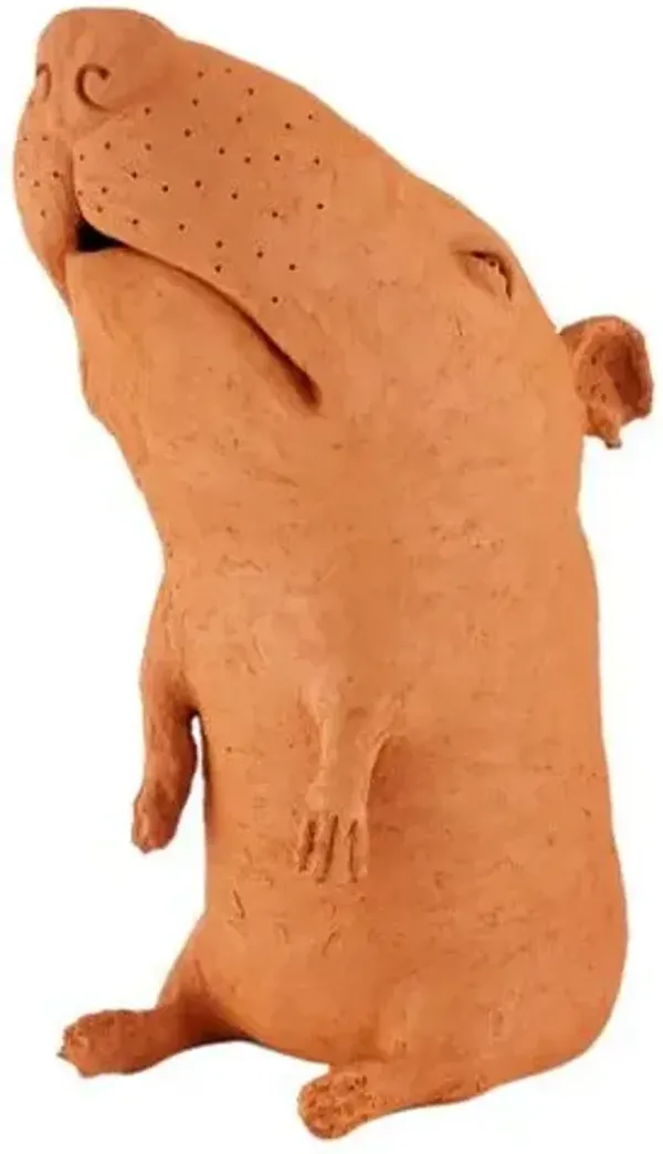 Sam the Mutt - Natural - Currey & Company - Orange