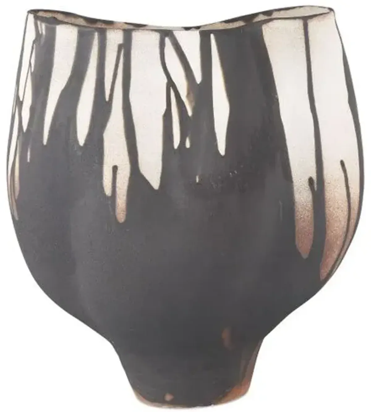 Inoue Vase - Black/White - Currey & Company