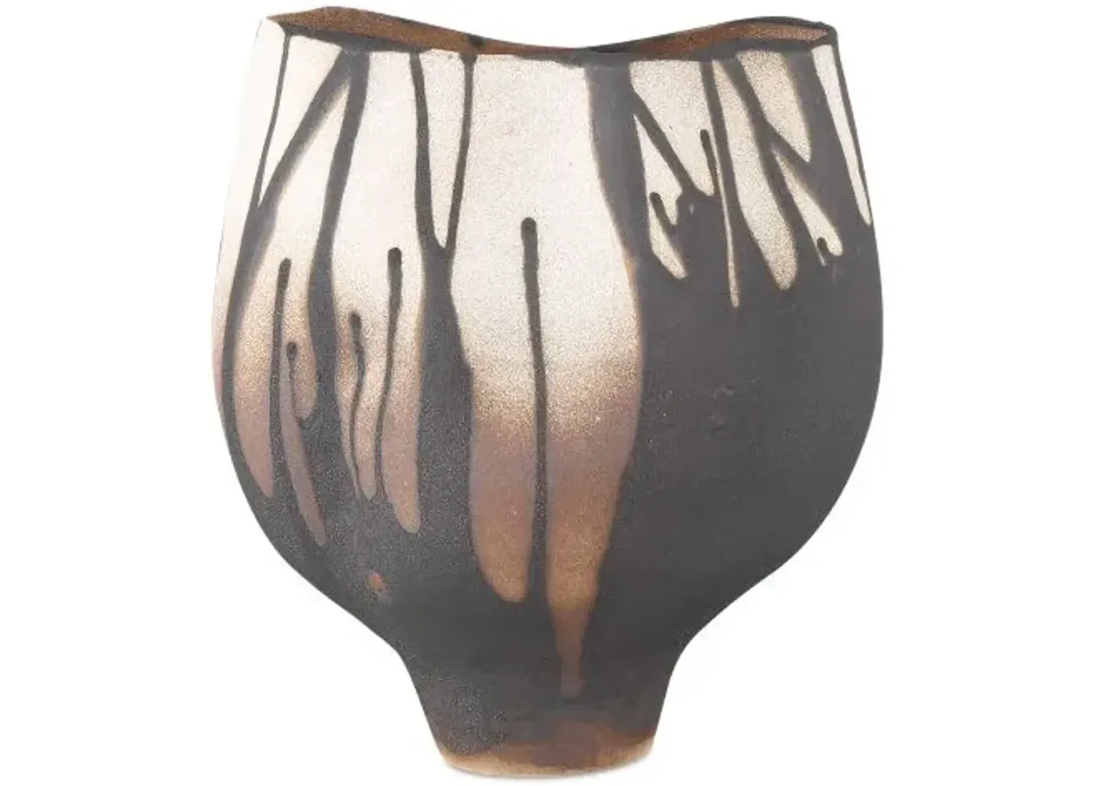 Inoue Vase - Black/White - Currey & Company