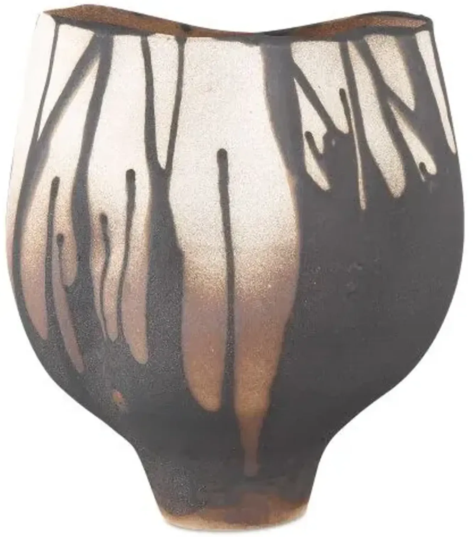 Inoue Vase - Black/White - Currey & Company