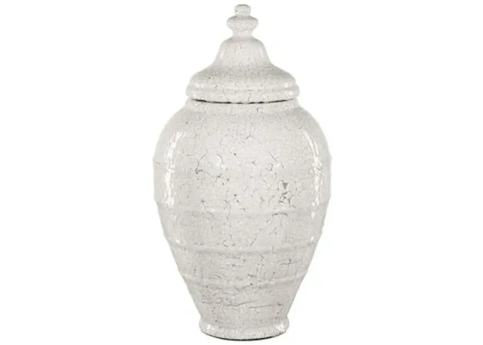 Virginal Jar - Antique White - Currey & Company