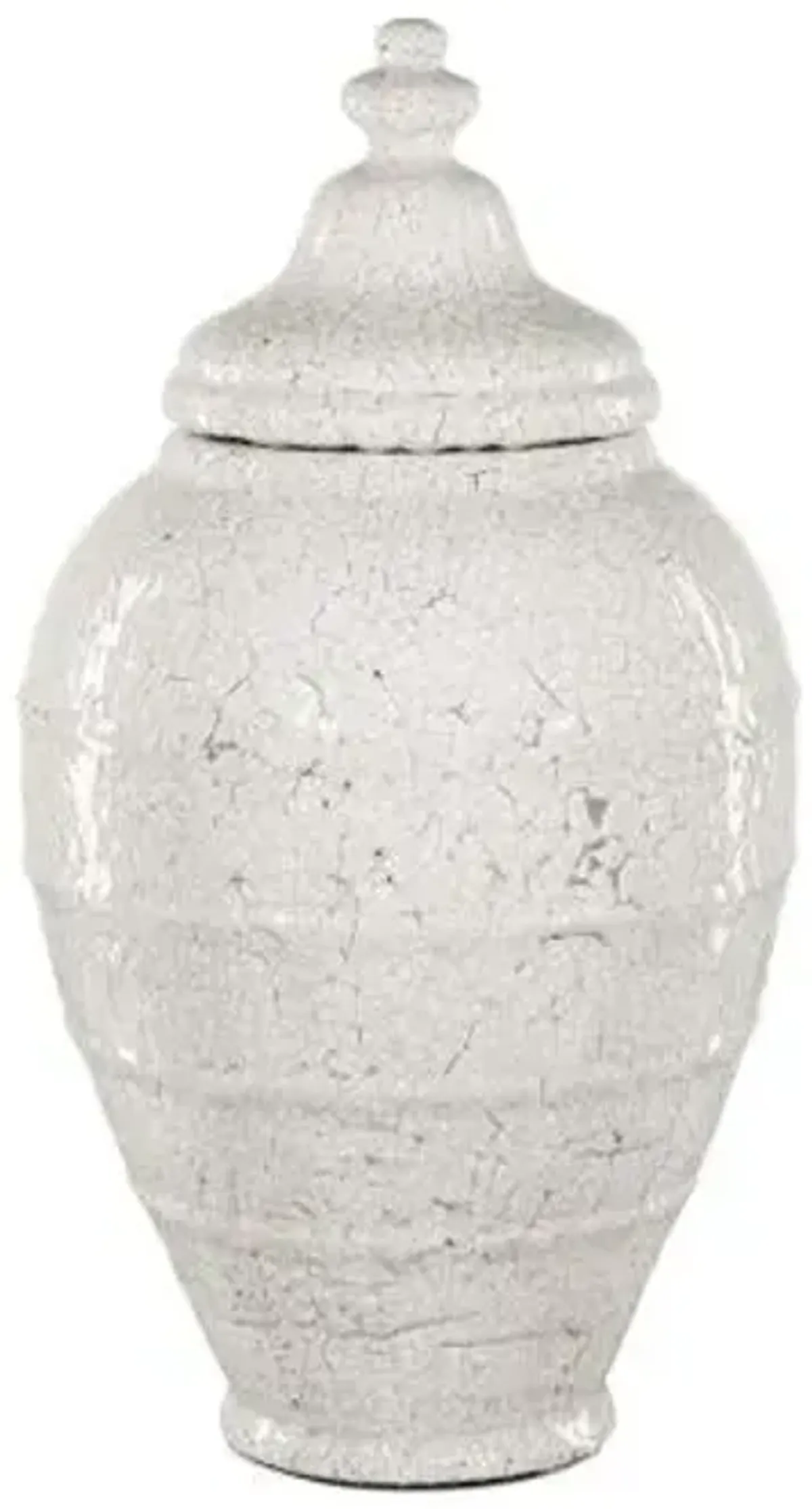 Virginal Jar - Antique White - Currey & Company