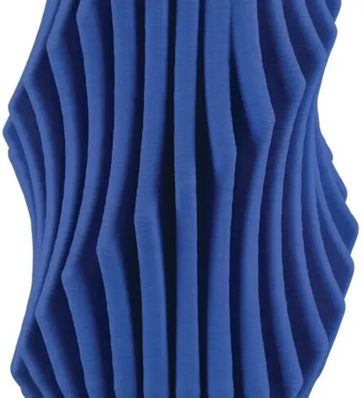 Blue Pleat Vase - Cobalt Blue - Currey & Company