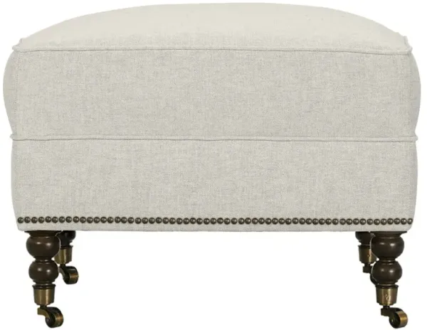 Margot Performance Linen-Blend Ottoman