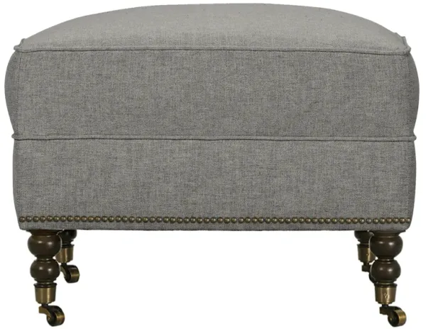Margot Performance Linen-Blend Ottoman