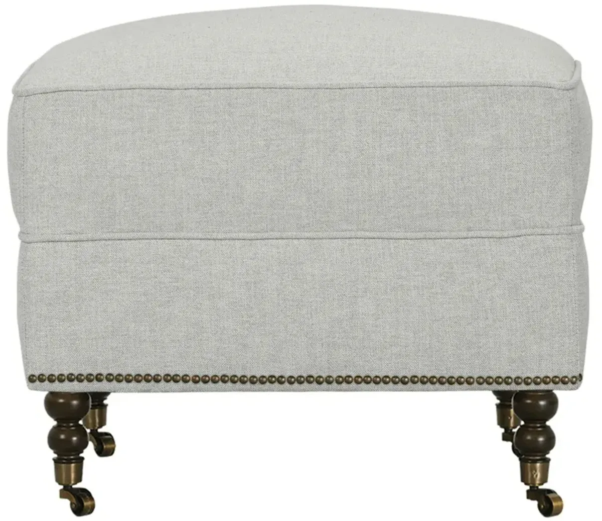 Margot Performance Linen-Blend Ottoman