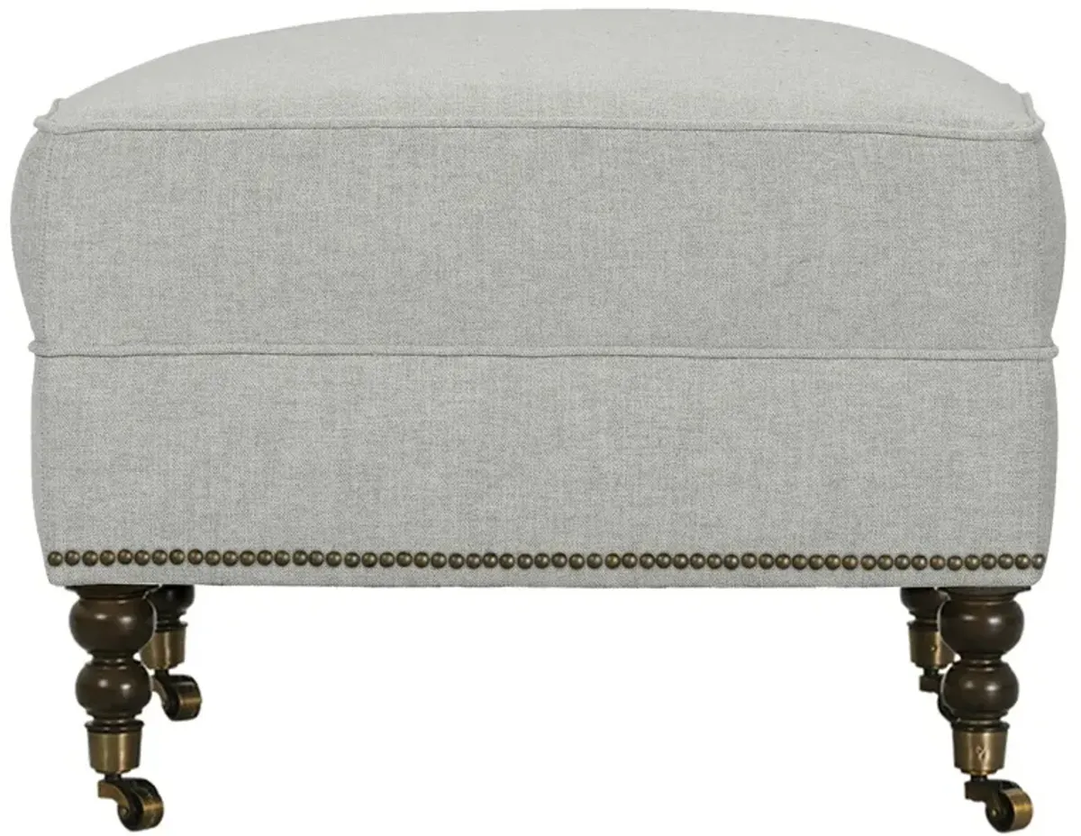 Margot Performance Linen-Blend Ottoman