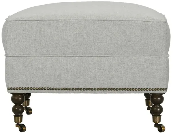 Margot Performance Linen-Blend Ottoman