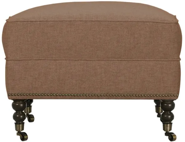Margot Performance Linen-Blend Ottoman