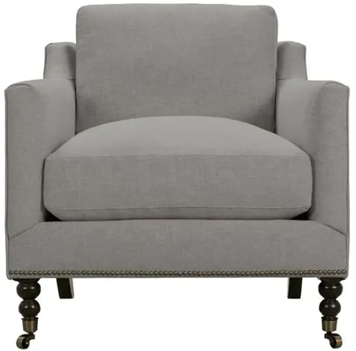 Margot Linen-Blend Chair - Gray