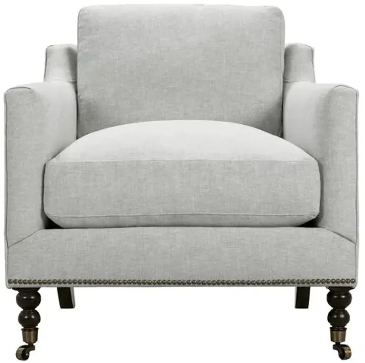 Margot Linen-Blend Chair - Gray