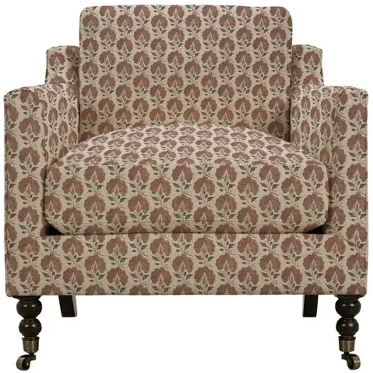 Margot Accent Chair - Floral Block Print - Multi, Comfortable, Durable, Cushioned